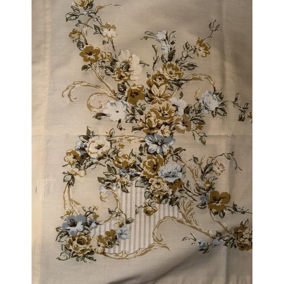 Vintage JP Stevens UTICA Yellow Rose 100% Cotton Pillow Case Victorian Style - Picture 3 of 10